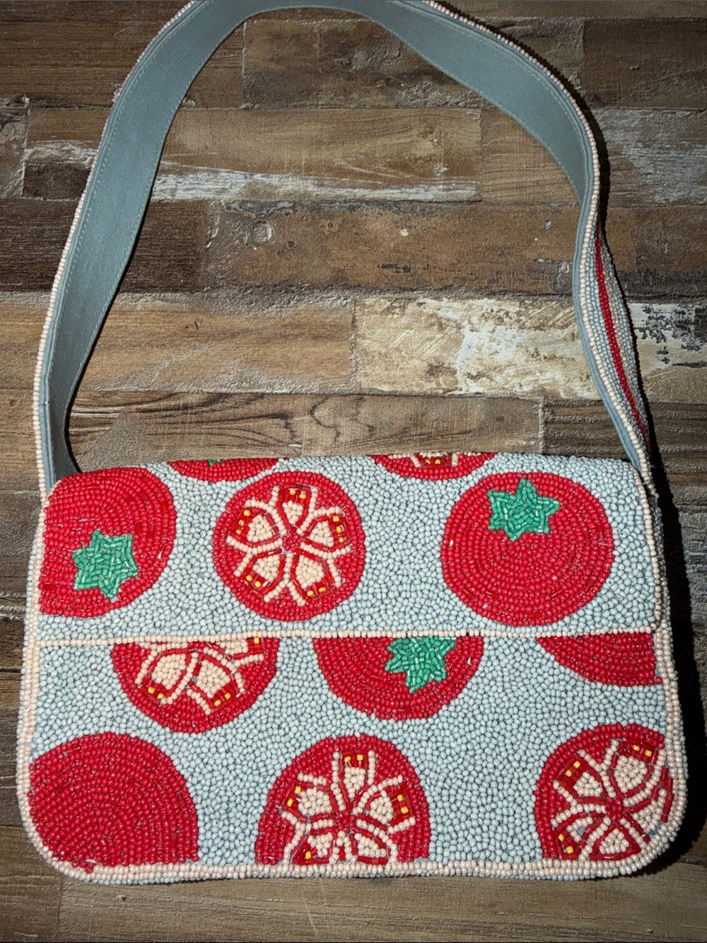 Viral Anthropologie Beaded Tomato Bag - Picture 2 of 3